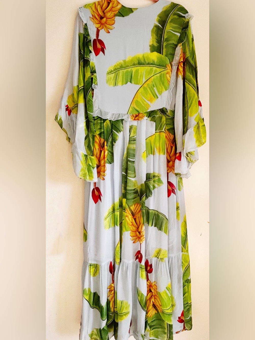 FARM RIO Banana Maxi Tropical Print Dress - Picture 6 of 6